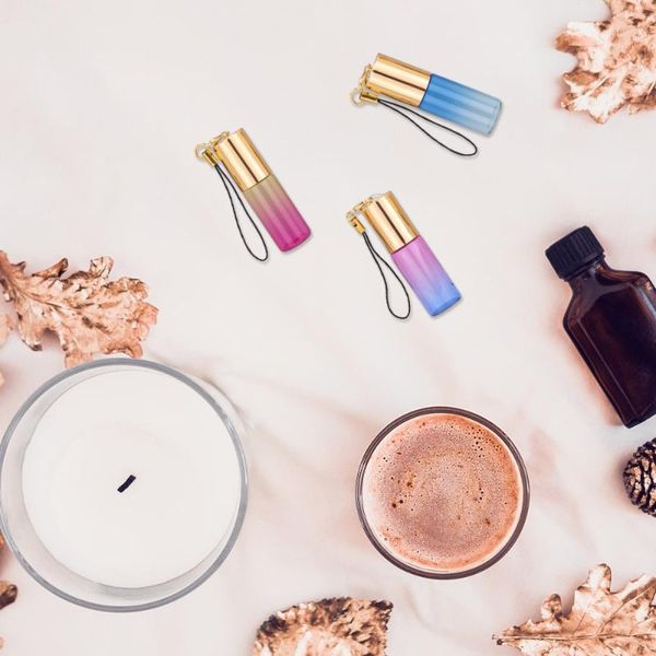 

storage bottles & jars 10 pcs empty roll-on bottle gradient perfume essential oil