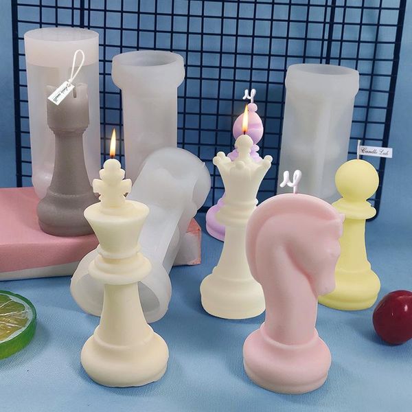 

craft tools large silicone 3d international chess creative six-piece molds casting uv epoxy diy crafts jewelry making