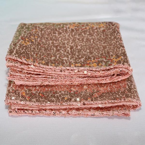 

mats & pads 30*275cm rose gold sequins table flag wedding engagement bride shower baby single holiday celebration party shiny decor
