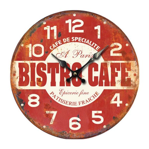 

wall clocks 2021 clock nordic home decoration wood grain color living room bedroom