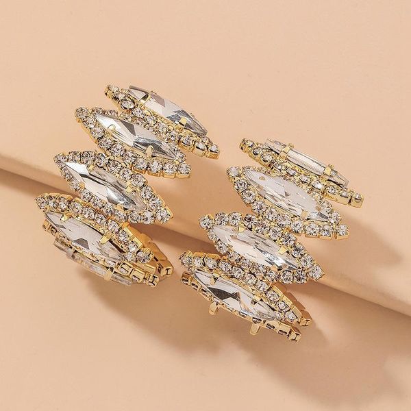 

dangle & chandelier 2021 arrival elegant retro light luxury zircon crystal design geometry charms for earrings women's jewelry gift, Silver