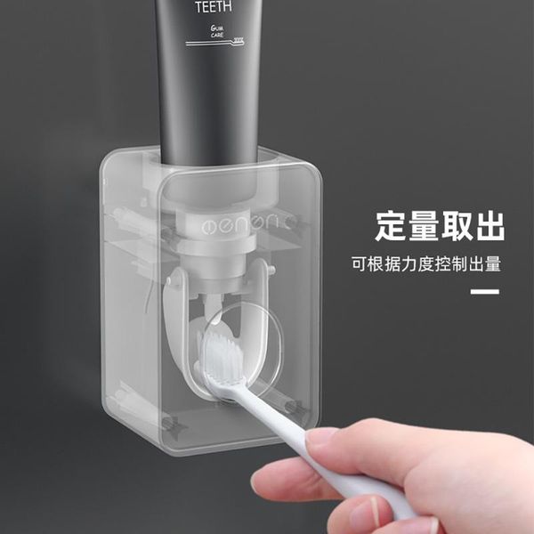 

automatic toothpaste dispenser dust-proof toothbrush holder wall mount stand bathroom accessories set squeezers sets holders