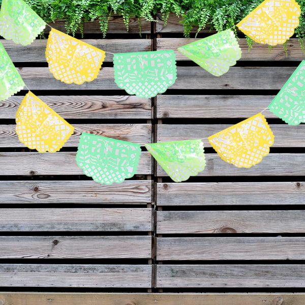 

party decoration egg pull flower family props easter plastic flag spring outdoor decor banner home celebration