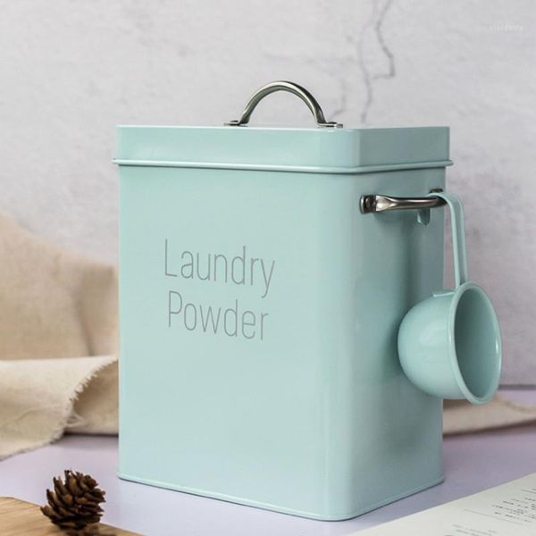 

storage bottles & jars nordic style ins wind laundry powder bucket box rice