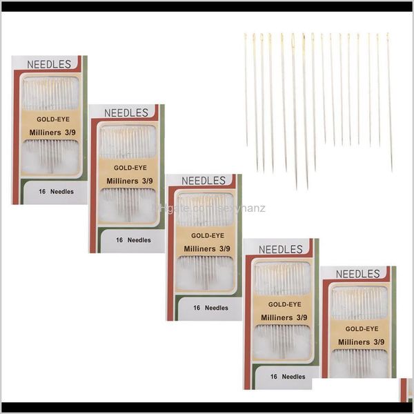 

notions tools apparel drop delivery 2021 80 pieces useful hand sewing stitches needles self threading easy to thread pins eewpx, Black