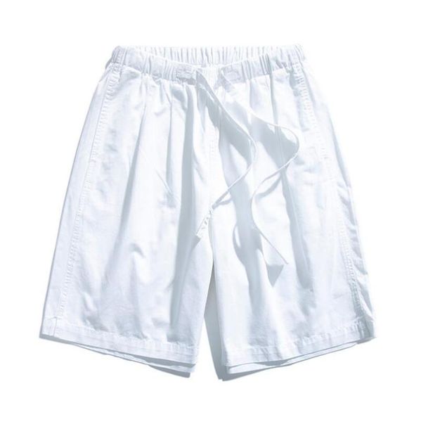 

men's shorts 2021 summer men sport casual elastic waist, White;black