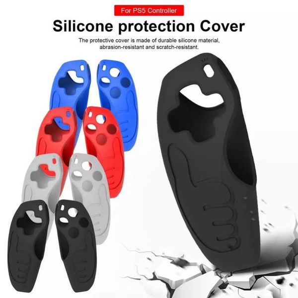 

game pad silicone case for ps5 grip protective shell joystick grips anti-slip cover controller gamepads controllers & joysticks