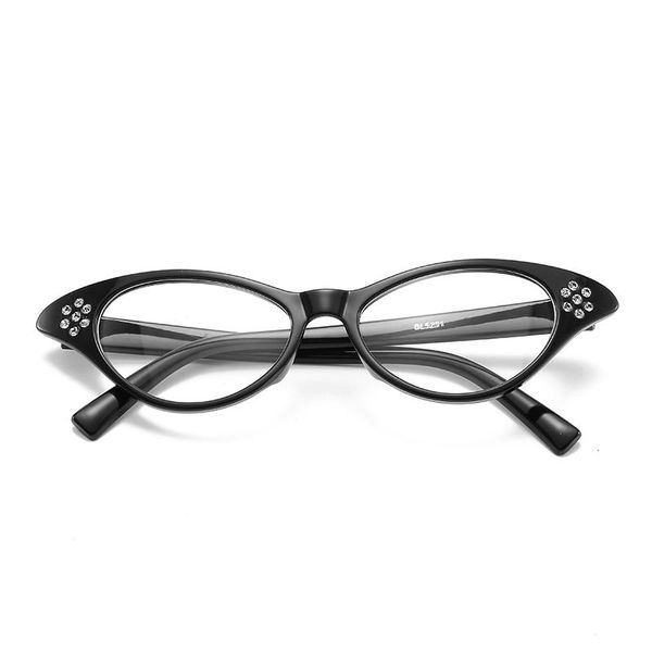 

fashion sunglasses frames women cat eye eyeglasses men myopia optical glasse frame glasses computer transparent clear oculos, Black