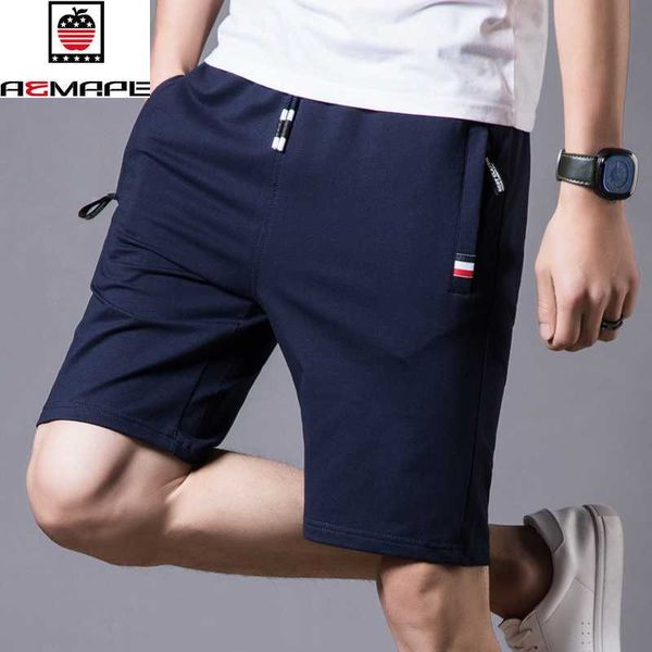 

aemape brand men fashion boardshorts breathable shorts summer cotton male casual s short bermuda beach 210714, White;black