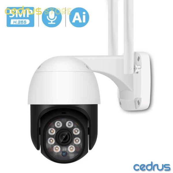 

cameras 5mp ptz wifi camera ip outdoor ai human detect audio 1080p fhd color night vision 3mp security cctv onvif