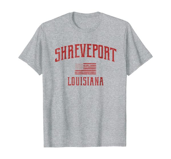 

shreveport louisiana distressed t-shirt sports design, White;black
