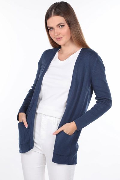 

women's knits & tees womens indigo open front pocket knitwear cardigan, White