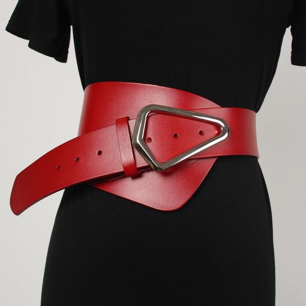 

belts punk leather belt women fashion big corset harness straps female sculpting wide waistband wedding dress vintage, Black;brown