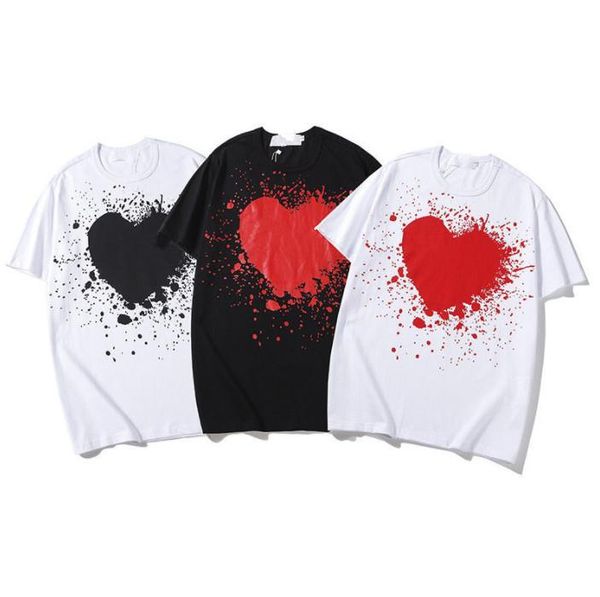 

fashion designer t-shirt short sleeve mens and womens haite street shirt summer breathable, White;black