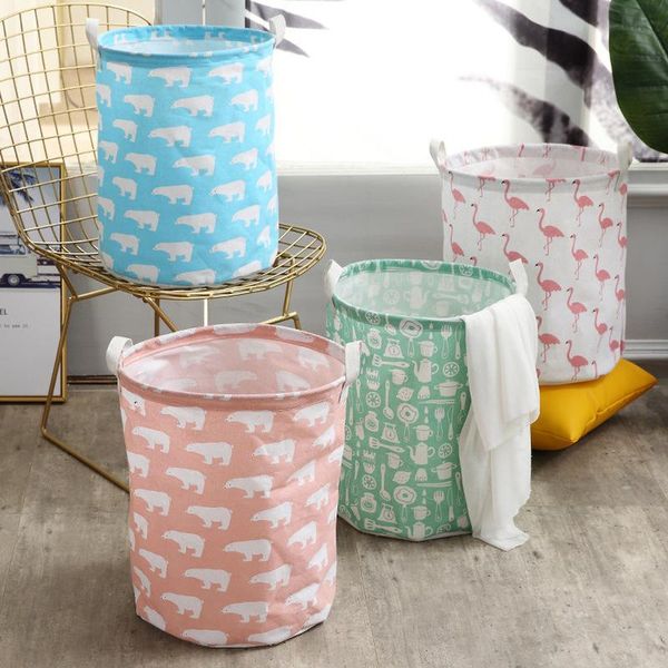 

laundry bags dirty basket folding large capacity clothing storage bucket children toy home waterproof organizer with handles
