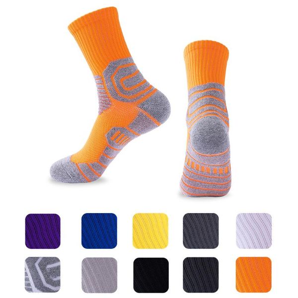 Herren Socken Sport Radfahren Basketball Kompression Laufen Männer Schwarz Trend Atmungsaktive Lange Wandern Dämpfung Athletische Socke