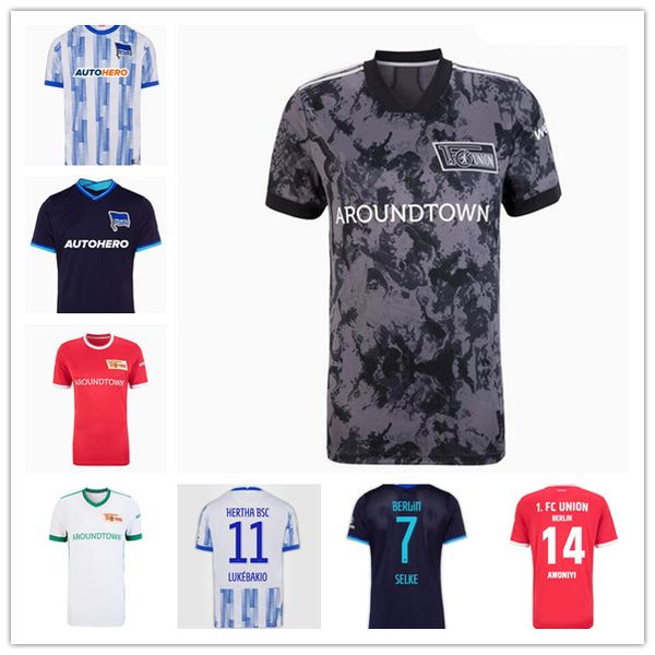 

2021 2022 hertha berlin bsc soccer jerseys 7 piatek 28 lukebakio 10 duda 16 dilrosun 9 cunha 17 mittelstadt football shirt calcio, Black;yellow