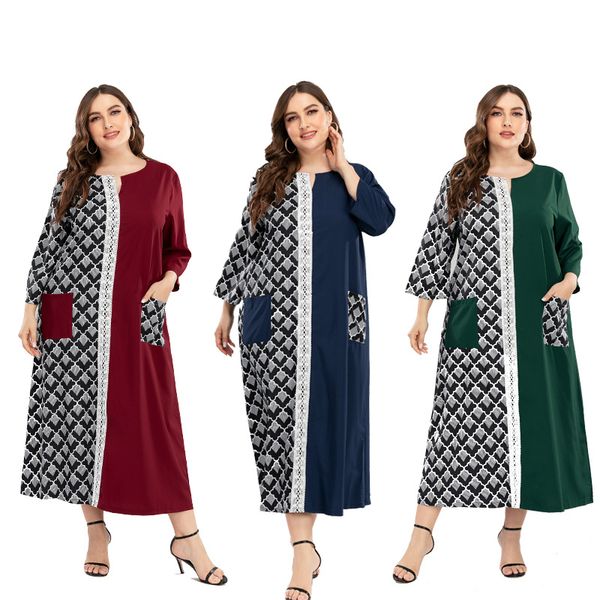 

ramadan eid muslim women dress mubarak abaya dubai turkey arabic jalabiya prayer hijab dress robe femme kaftan musulmane islamic, Red