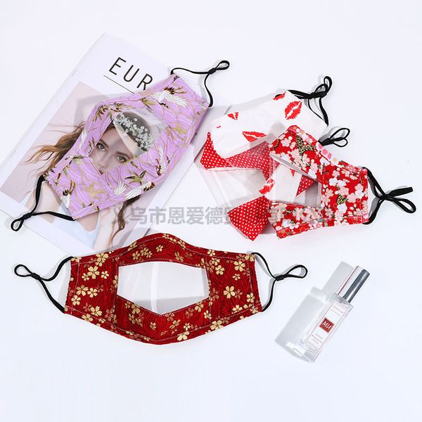 

lip 2021 mask deaf mute cotton transparent dust mask anti splash washable