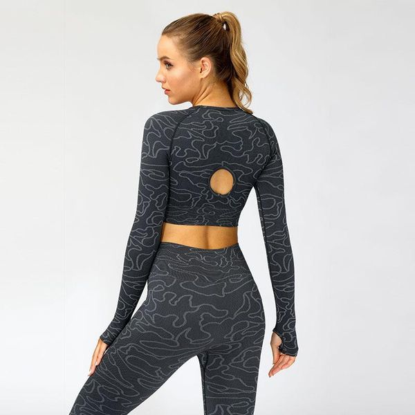 

piece set women's tracksuit paisley print pants suit quick dry long sleeve outfit push up leggings sportswear female clothing two, White