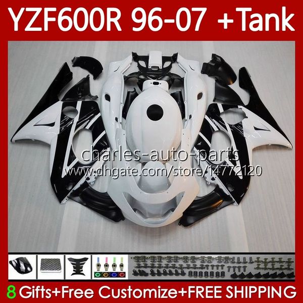 Kit Bodys per Yamaha Thundercat YZF600R YZF-600R YZF600R YZF-600R YZF600 R CC 600R 96 97 98 99 00 01 Bodywork 86No.5 Blu bianco BLK YZF600-R 02 03 04 05 06 07 600CC 1996-2007 Fairing OEM