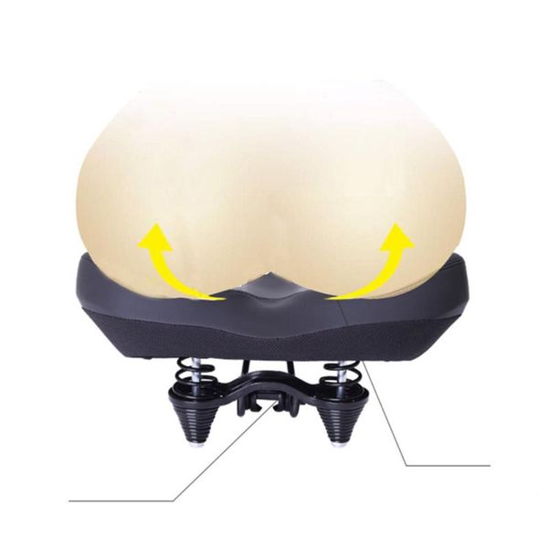 

bike saddles waterproof saddle comfortable breathable seat cushion for cycling (black)