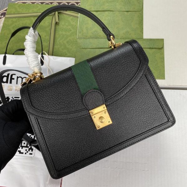 

realfine888 bags 5a 25cm 651055 ophidia small handle shoulder handbags for women with dust bag