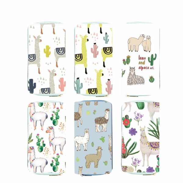 

wallets m322 women long wallet alpaca series pu purse lovely animal sell hand bag wholesale, Red;black