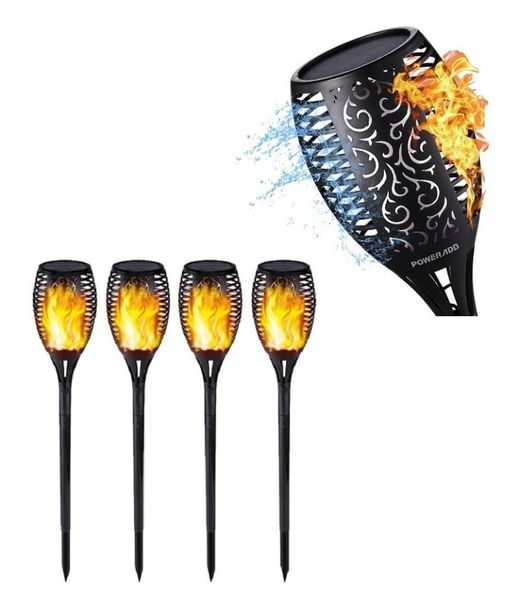 

waterproof flickering flame solar torch light garden lamp outdoor landscape decoration lawn lamps