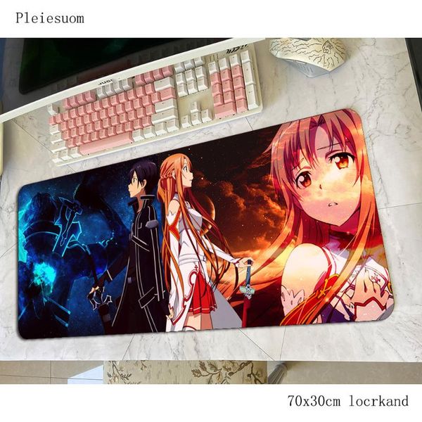

mouse pads & wrist rests sao mats 700x300x3mm cartoon gaming pad big keyboard mousepad aestheticism notebook gamer accessories padmouse mat