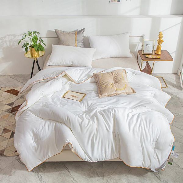 

comforters & sets chrysalis protein fiber duvets quilt thickening winter 100% cotton cover king queen twin size