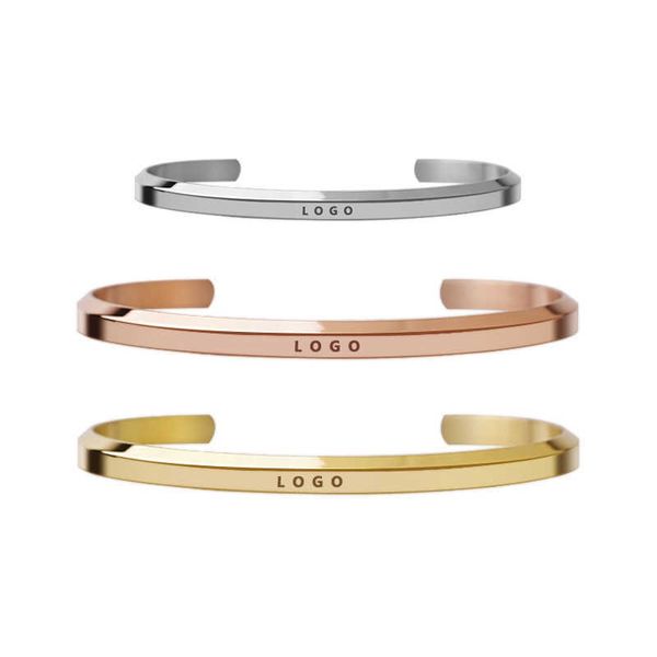 

big brand design stainless steel sport cuff bangle bracelet with for running swim biker q0717, Black