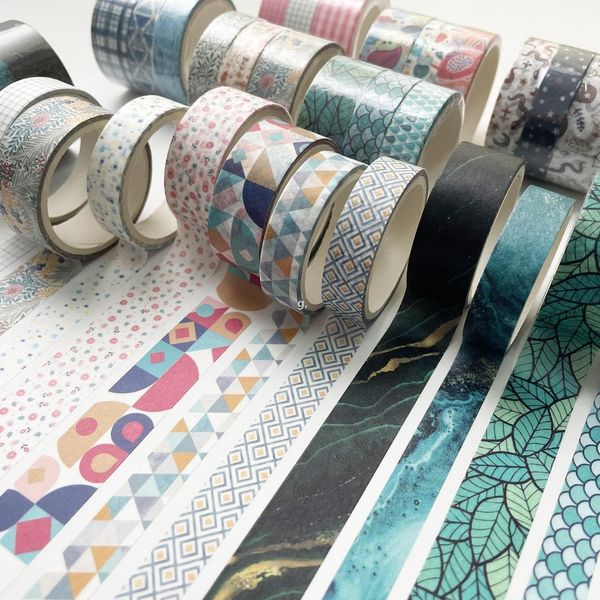 3 Teile/satz Washi Tape Kleber DIY Dekoration Japanische Maskierung Aufkleber für Scrapbook Journal Planer KunsthandwerkRRE12519