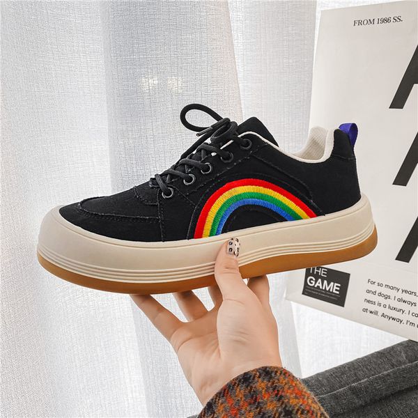 

2021 summer new fashion casual canvas sneakers couple shoes outdoor board shoes lace up breathable light solid color