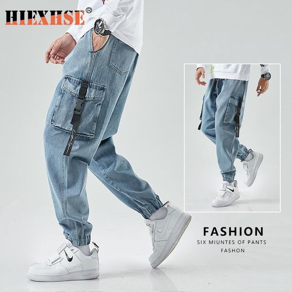 

tactical pants men joggers cargo baggy harem japanese streetwear ankle harajuku casual sport vintage hip hop jeans 8xl men's, Black