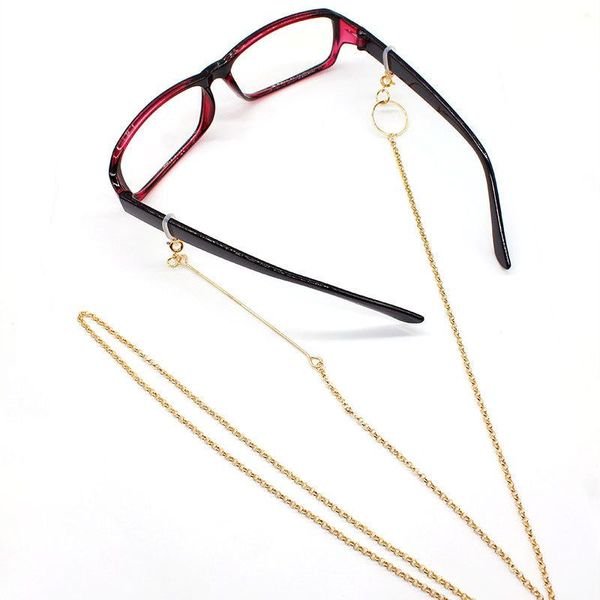 

chains fashion fine asymmetric eye mirror thin chain women's personalized temperament glasses clavicle necklace girl accessories gift, Silver