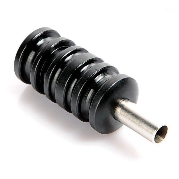 

tattoo grips wholesale-pro aluminum alloy grip with back stem for machine gun supply accessory black 22mm #vh89031