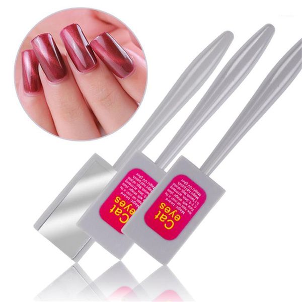 

200pcs strip magical magnet stick for cat eye gel polish nail art manicure tool 3d effect dhl, Red;pink