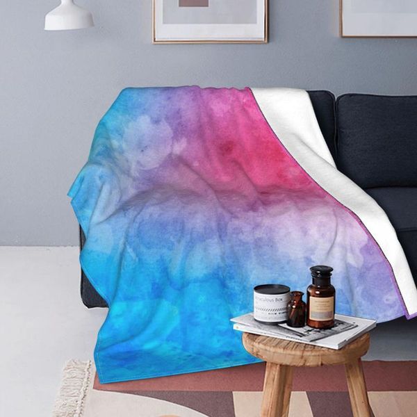 

blankets watercolor blanket velvet summer beautiful colorful breathable warm throw for home car rug piece