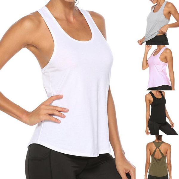 

yoga outfit women sport shirt fitness sleeveless tank athletic undershirt t-shirt quick dry vest gym wear