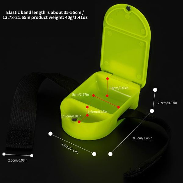 

fish hook up storage box waterproof fishing tackle double-sided bait lure carp accessories