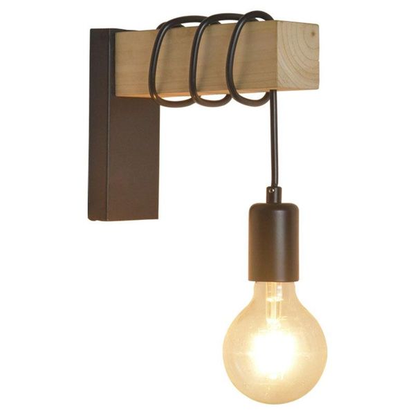 

wood wall lamp vintage sconce lights fixture e27 110v 220v bedside retro industrial decor dining room bedroom light