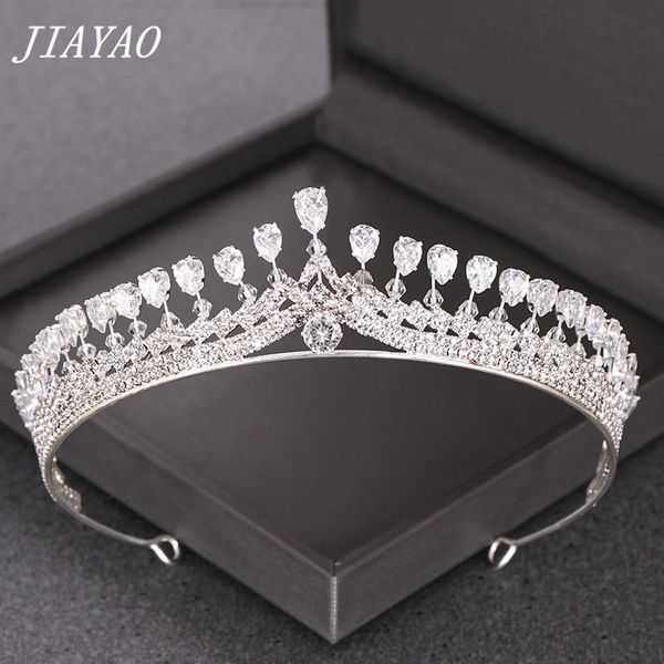 

hair clips & barrettes rhinestone crystal tiara bridal crown headband princess wedding accessories zirconia headpiece, Golden;silver