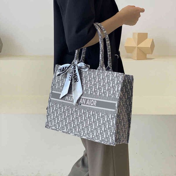 

52% off designer s exotic silk scarf printed portable tote bag popular autumn and winter new commuter simple one shoulder bag