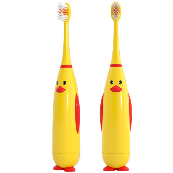 

smart electric toothbrush safe soft small yellow duck shape children's oral hygiene good habits for cleaning teeth