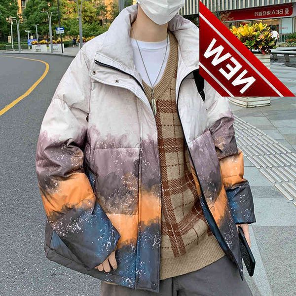 

100 polyester fiber winter clothes 90 white duck down jacket men, Black