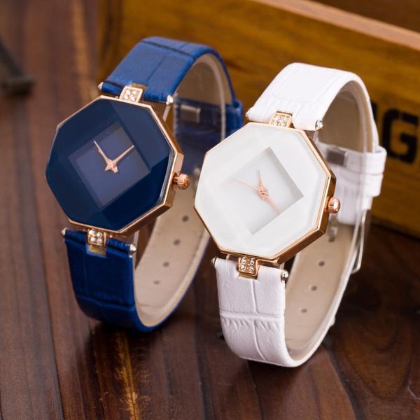 

wristwatches fashion lady leather watch, Slivery;brown