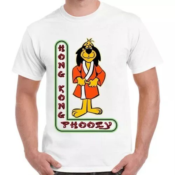 

funny hong kong phooey tee vintage super cool & ladies t shirt 1580, White;black