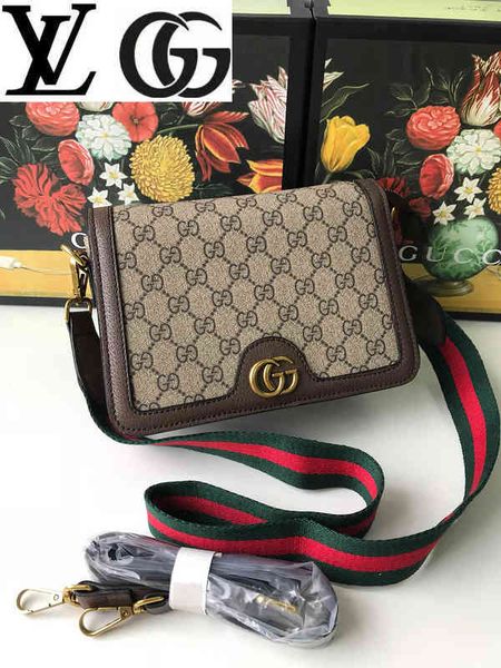 

jee3 8056 classic red and green striped crossbody bag women handbags iconic handles shoulder totes cross body bag