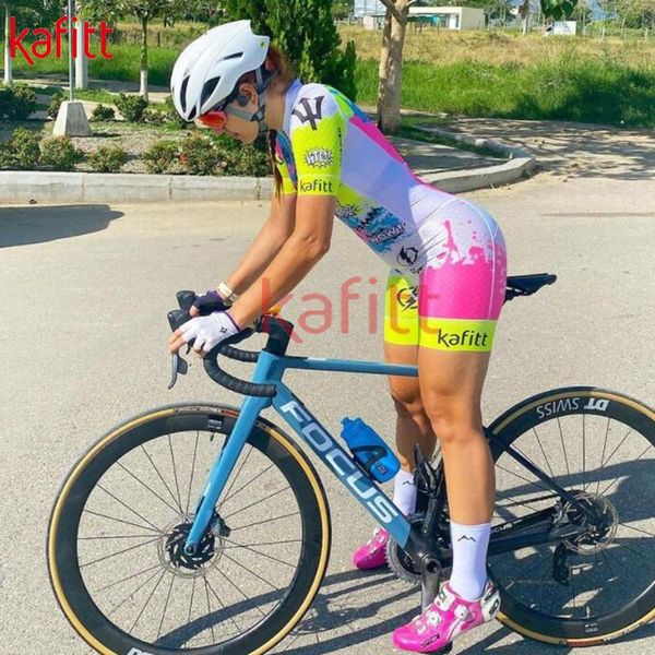 

racing sets kafiprofessional women's short-sleeved cycling jersey suit quick-drying sweatshirt casual wear swimsuit feminino, Black;blue